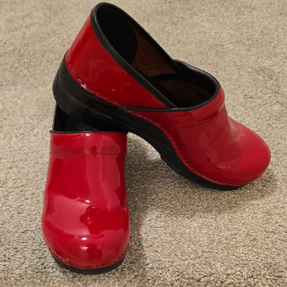 Dansko Patent Leather Clogs